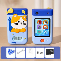KiddoPhone – Educatief & Interactief – Kinder Smartphone met Camera en Spellen Kat / Ja (32GB) | Educatief Speelgoed