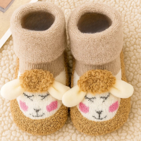 Mini Fashion™   Warm & Zacht   Anti Slip Sokken Hert   Beige / 19 (6 9 maanden) | Educatief Speelgoed