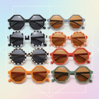 Kids Sunglasses Set – UV bescherming & plezier – Kinder Zonnebrillen Retro achthoek (Set van 8) | Educatief Speelgoed