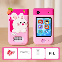 KiddoPhone – Educatief & Interactief – Kinder Smartphone met Camera en Spellen Konijn / Nee | Educatief Speelgoed