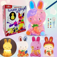MiniCrafters – Creativiteit & Leren – DIY Lamp Dieren Schilderset Konijntje | Educatief Speelgoed