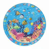 TinyWave – Vrolijk & Ontwikkelend – Baby Sensorische Watermat Koraalrif (⌀ 100 cm) | Educatief Speelgoed