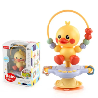 Soothing Rattle Toy™   Sensorisch Baby Speelgoed met zuignap Eend Ringen | Educatief Speelgoed