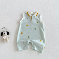 SunnyBaby – Comfortabel & schattig – Polo romper voor baby’s Lichtgroen / 80 (6–9 maanden) | Educatief Speelgoed