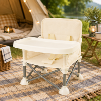 Toddler Camping Chair™   Comfortabel kamperen voor kinderen   Kampeerstoel Lichtgeel | Educatief Speelgoed