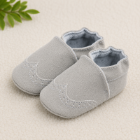 SweetSteps – Zacht & Anti slip – Baby Schoentjes Lichtgrijs / 11 (0–6 maanden) | Educatief Speelgoed