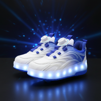 Light Up Skate Shoes – LED & Comfortabel – Lichtgevende Rolsneakers Blauw / 37 (9–10 jaar) | Educatief Speelgoed