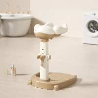 LittleSplash – Stabiel & Veilig – Baby Douche Standaard Bruin / Zonder kruk | Educatief Speelgoed