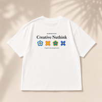 MiniStyle – Kwaliteit & Stijlvol – 'Creative Nuthink' T‑shirt Wit / 150 (7–8 jaar) | Educatief Speelgoed