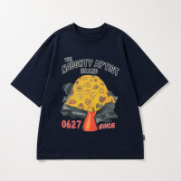 MushroomPlay – Casual & Streetwear – Oversized T shirt met paddestoelprint Zwart / 160 (9–10 jaar) | Educatief Speelgoed