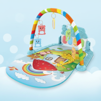 Musical Baby Play Gym – Kleurijk & Educatief – Baby Gym Kleed Aardbeienhuis | Educatief Speelgoed
