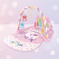 Musical Baby Play Gym – Kleurijk & Educatief – Baby Gym Kleed Roze Eenhoorn | Educatief Speelgoed