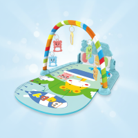Musical Baby Play Gym – Kleurijk & Educatief – Baby Gym Kleed Raket Beer | Educatief Speelgoed
