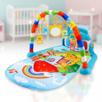 Musical Baby Play Gym – Kleurijk & Educatief – Baby Gym Kleed Regenboog Huis | Educatief Speelgoed