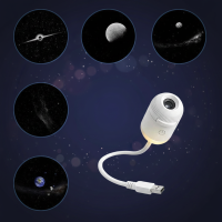 NightSky – Dimbaar & Magisch in de Slaapkamer – LED Galaxy Lamp Galactische Planeet (incl. 5 Micro filmdiscs) | Educatief Speelgoed