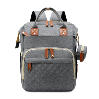 TravelNest – Altijd een Rustplek – 2 in 1 Luiertas met Babybed Donkergrijs | Educatief Speelgoed