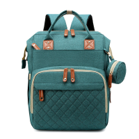 TravelNest – Altijd een Rustplek – 2 in 1 Luiertas met Babybed Groen | Educatief Speelgoed