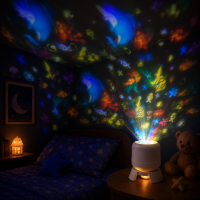 SeaDream – Speels & Leerzaam – 360° Roterend LED Nachtlampje Oceaan | Educatief Speelgoed