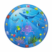 TinyWave – Vrolijk & Ontwikkelend – Baby Sensorische Watermat Oceaan (⌀ 100 cm) | Educatief Speelgoed