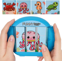 Twisty Puzzle™   Eindeloos Puzzelplezier   Draaipuzzel Oceaan Wereld 9 vlakjes | Educatief Speelgoed
