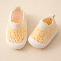 HappyFeet Comfy™   Stevige antislipzool   Kinder Sneakers Oranje gestreept / 19 (2 2.5 Jaar) | Educatief Speelgoed