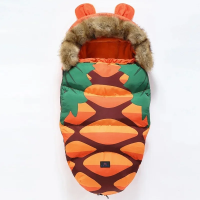 CozyRide – Warm & Gezellig – Baby Slaapzak voor Kinderwagen Oranje | Educatief Speelgoed