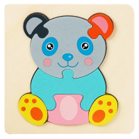 3D Wooden Puzzle™   Speels Dierenavontuur   Legpuzzel Panda | Educatief Speelgoed