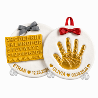 Baby Imprint Clay Kit – Herinnering & Uniek – Klei Afdruk Set Wit – Gouden herinneringsset | Educatief Speelgoed