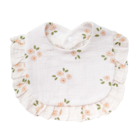 BabyBloom – Schattig & Comfortabel – Baby Slabbetje met Ruffle Rand Perzikbloesem | Educatief Speelgoed