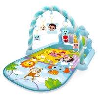Musical Arch™ – Klanken & Kleuren – Baby Gym Dierentuin Blauw | Educatief Speelgoed