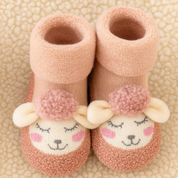 Mini Fashion™   Warm & Zacht   Anti Slip Sokken Hert   Roze / 21 (9 12 maanden) | Educatief Speelgoed