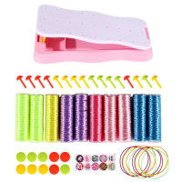 Craft Kids – Creatief & Leren – Brei Armbanden Set voor Kinderen Roze | Educatief Speelgoed