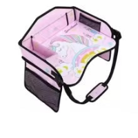 Portable Child Car Seat Table™   Veilig & Comfortabel   Draagbare Kinder Autostoel Tafel Roze | Educatief Speelgoed