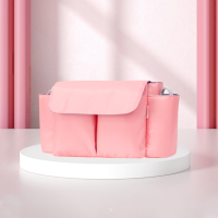 ToddlerOrganizer – Waterafstotend & Ruim – Kinderwagen Organizer met Flessenhouders Roze | Educatief Speelgoed