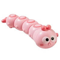 Crawling Caterpillar™   Wiebelen met de Rupsmobiel   Opwindbare Rups Roze | Educatief Speelgoed
