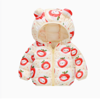 Mini Fashion™   Polyester winterjas met Capuchon Crème Appel / 80 (9 12 maanden) | Educatief Speelgoed