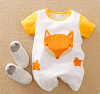 Mini Fashion™   Comfort Voor Elke Nacht   Pyjama Bodysuit korte mouwen 73 (6 9 maanden) / Vrolijke Vos | Educatief Speelgoed