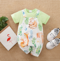 Mini Fashion™   Comfort Voor Elke Nacht   Pyjama Bodysuit korte mouwen 59 (3 4 maanden) / Jungle Avontuur | Educatief Speelgoed