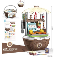 Candy Cart™   Interactieve Speelkar in Verschillende Thema’s Bruin (excl. Trolley)   Snackbar | Educatief Speelgoed