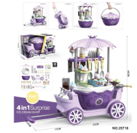 Candy Cart™   Interactieve Speelkar in Verschillende Thema’s Paars (incl. Trolley)   Ijskar | Educatief Speelgoed