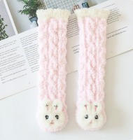 Mini Fashion™   Extra Warm   Lange Baby Sokjes Roze konijn / S (0–12 maanden) | Educatief Speelgoed