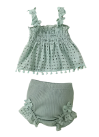 Mini Fashion™   Speels & Luchtig   Zomer Set Meisje Groen / 70 (0–3 maanden) | Educatief Speelgoed