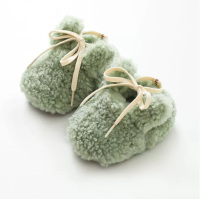 SnuggleBunny – Warm & Veilig – Antislip Bunny Pantoffels 16 (0–6 maanden / 10.5–11 Cm) / Groen | Educatief Speelgoed
