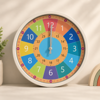 ChildrenTime – Zelfstandig & Rustig – Educatieve Kinderwandklok Regenboog | Educatief Speelgoed