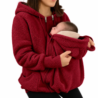 MamaNest – Warm & Praktisch – 2 in 1 Draagjas voor Mama en Baby Rood / XXL | Educatief Speelgoed