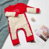 TinyCleaner – Zacht & Praktisch – Baby Jumpsuit voor Kruipen en Spelen Rood / 90 (18–24 maanden) | Educatief Speelgoed