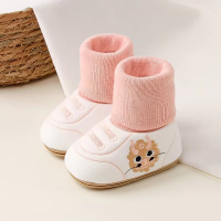 LittleCloud – Knus & Praktisch – Warme Babyschoenen met Hoge Sok Roze / 14 (6–12 maanden) | Educatief Speelgoed