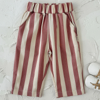 SoftStripe – Zacht & Comfortabel – Baby Broek met Gestreept Design Roze / 90 (12–18 maanden) | Educatief Speelgoed