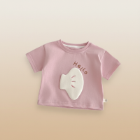 LittlePatch – Cartoon & Leuk  – Kinder T shirt met Cartoon Patches Roze / 110 (2–3 jaar) | Educatief Speelgoed
