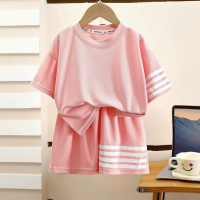 MiniSport – Sports & Casual – 2 delige Set met Short en T shirt Roze / 80 (2–3 jaar) | Educatief Speelgoed